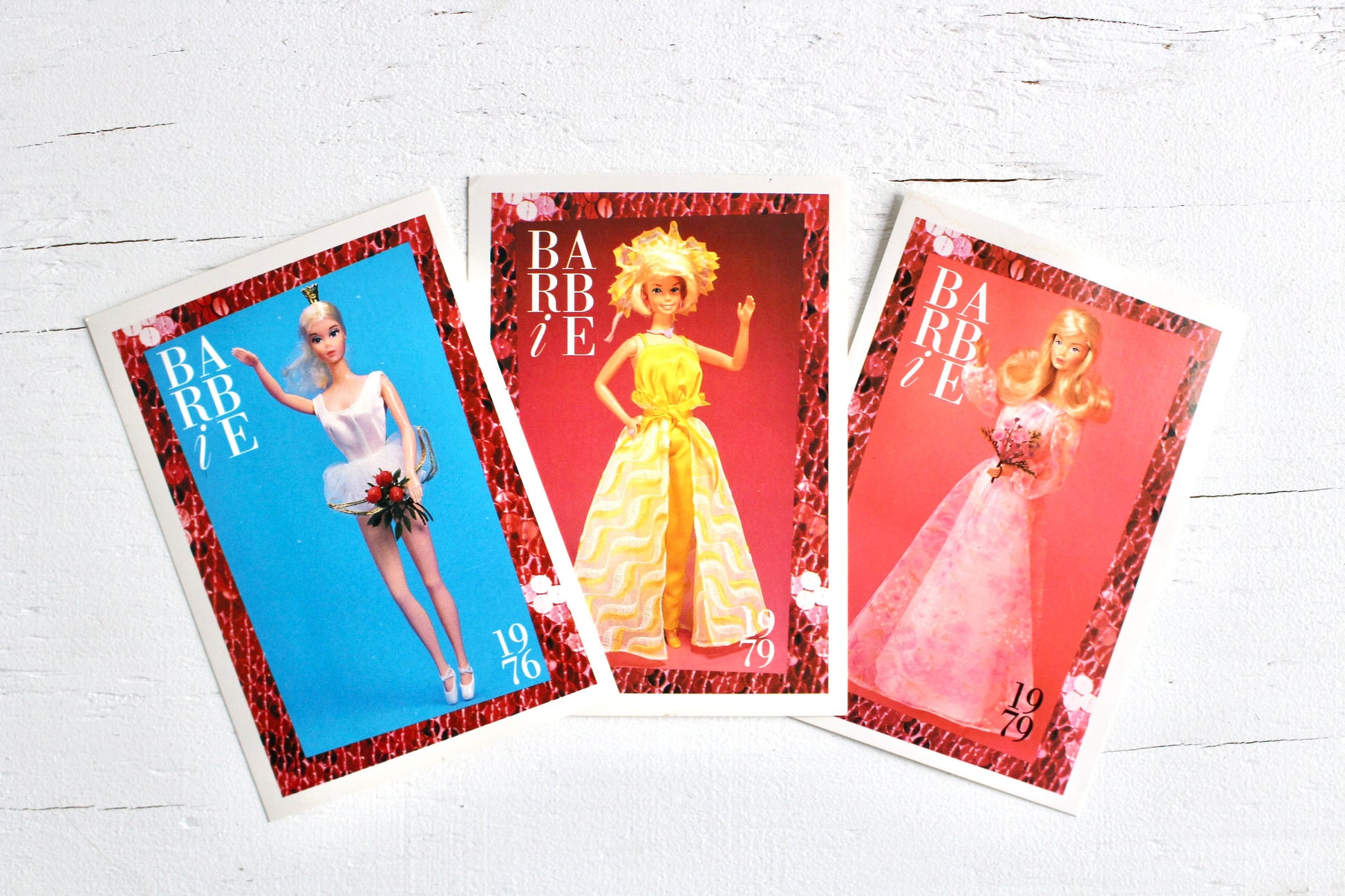 70s Barbie Fashion Trading Card Set, Vintage Barbie Fashion Cards