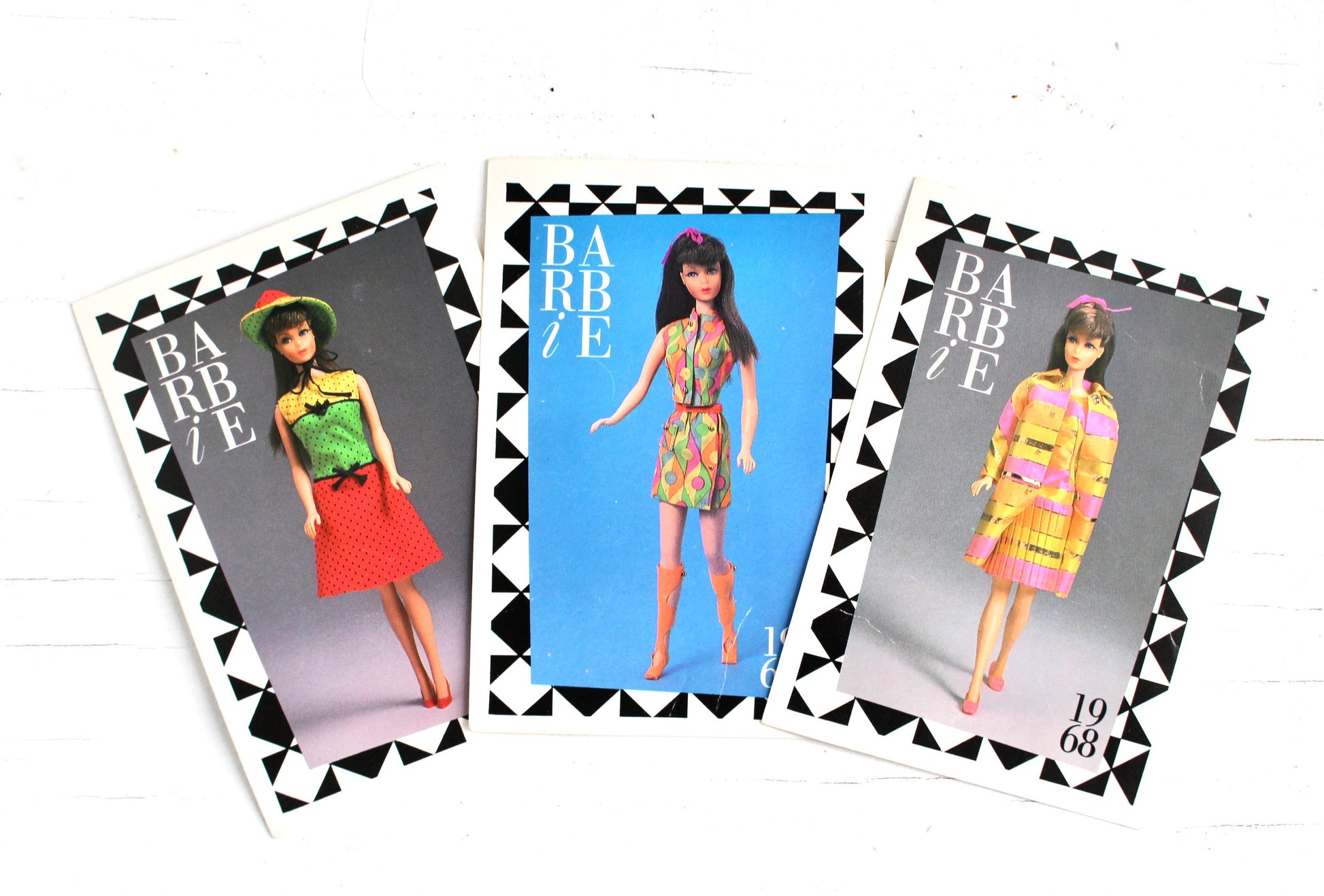 60s Twist N Turn Barbie Fashion Trading Card Set, Vintage Barbie Fashion Cards