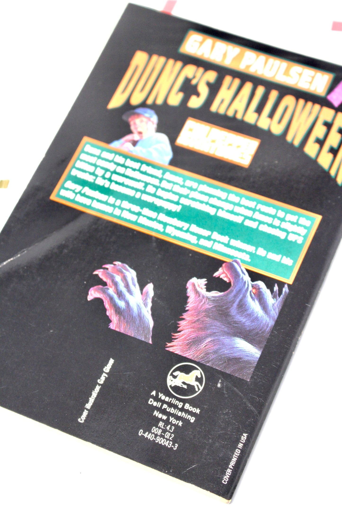 Duncs Halloween Book by Gary Paulsen, Vintage 90s Culpepper Adventures Halloween Kids Novel