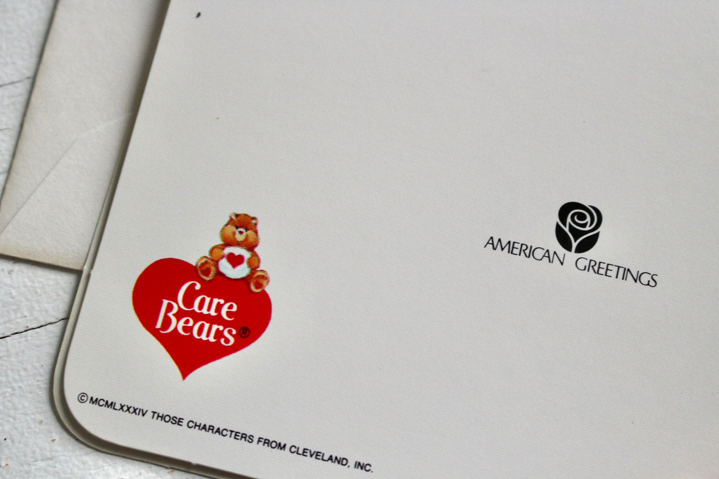 Care Bear Christmas Card, Santas Workshop Rainbow Greeting Card with Envelope