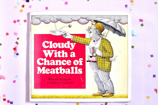 Vintage Cloudy with a Chance of Meatballs Softcover Book, Millennial Y2K Childhood Books, Retro 80s 90s Kids Books