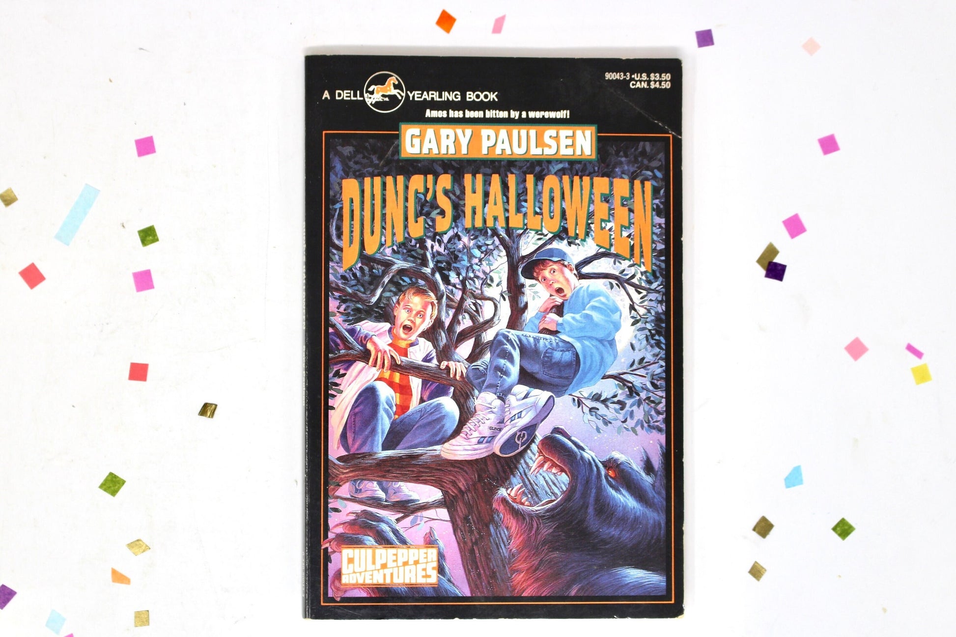 Duncs Halloween Book by Gary Paulsen, Vintage 90s Culpepper Adventures Halloween Kids Novel