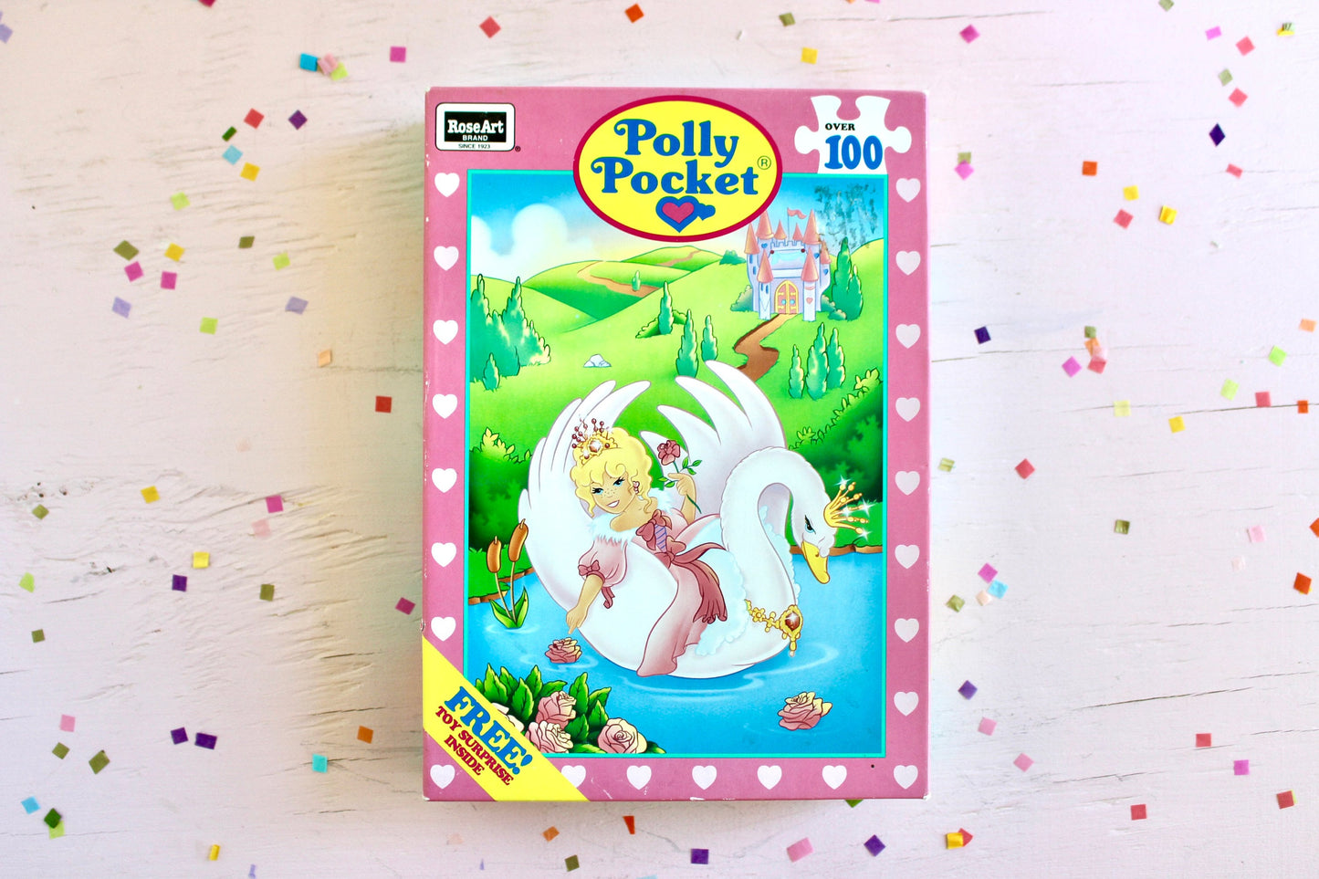 Polly Pocket Swan Jigsaw Puzzle, Vintage 90s Polly Pocket Castle Puzzle Toy