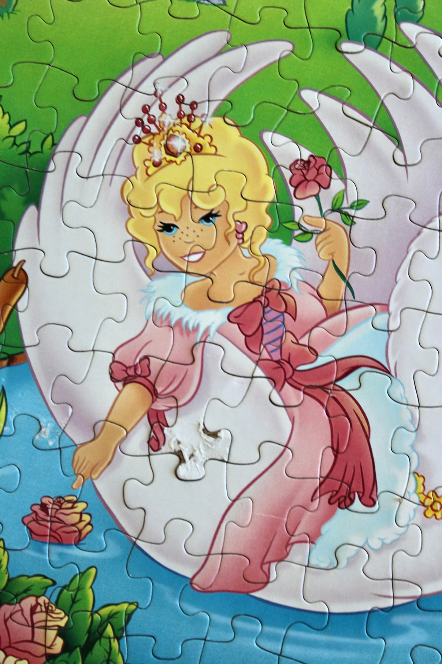 Polly Pocket Swan Jigsaw Puzzle, Vintage 90s Polly Pocket Castle Puzzle Toy