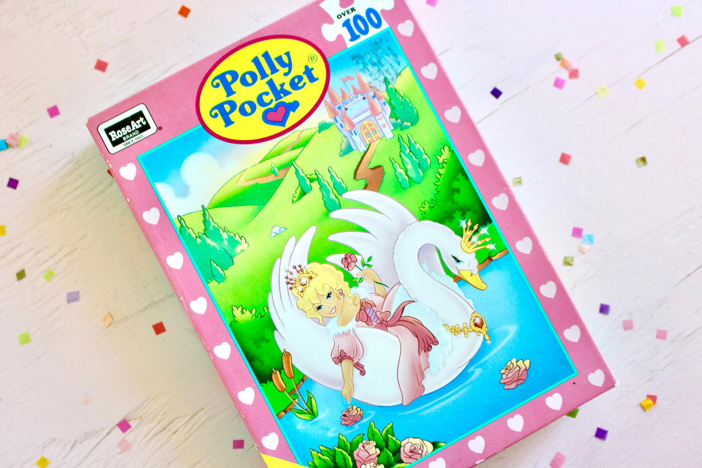 Polly Pocket Swan Jigsaw Puzzle, Vintage 90s Polly Pocket Castle Puzzle Toy