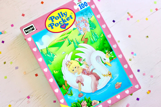 Polly Pocket Swan Jigsaw Puzzle, Vintage 90s Polly Pocket Castle Puzzle Toy