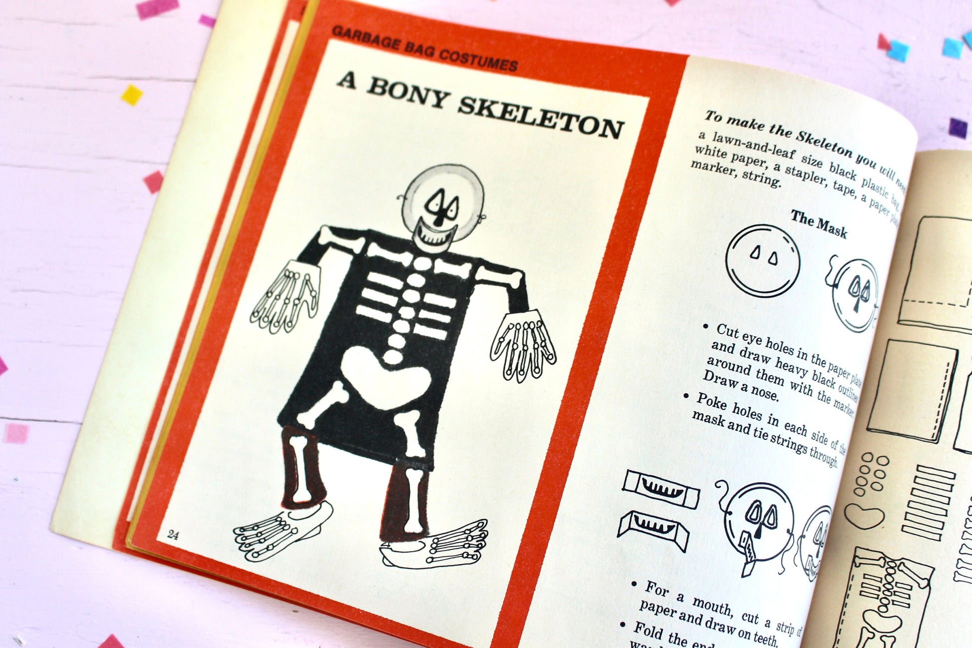 Halloween Costumes Kids Activity Book, Vintage 80s Easy Costumes You Don't Have to Sew, Retro Halloween Craft Book