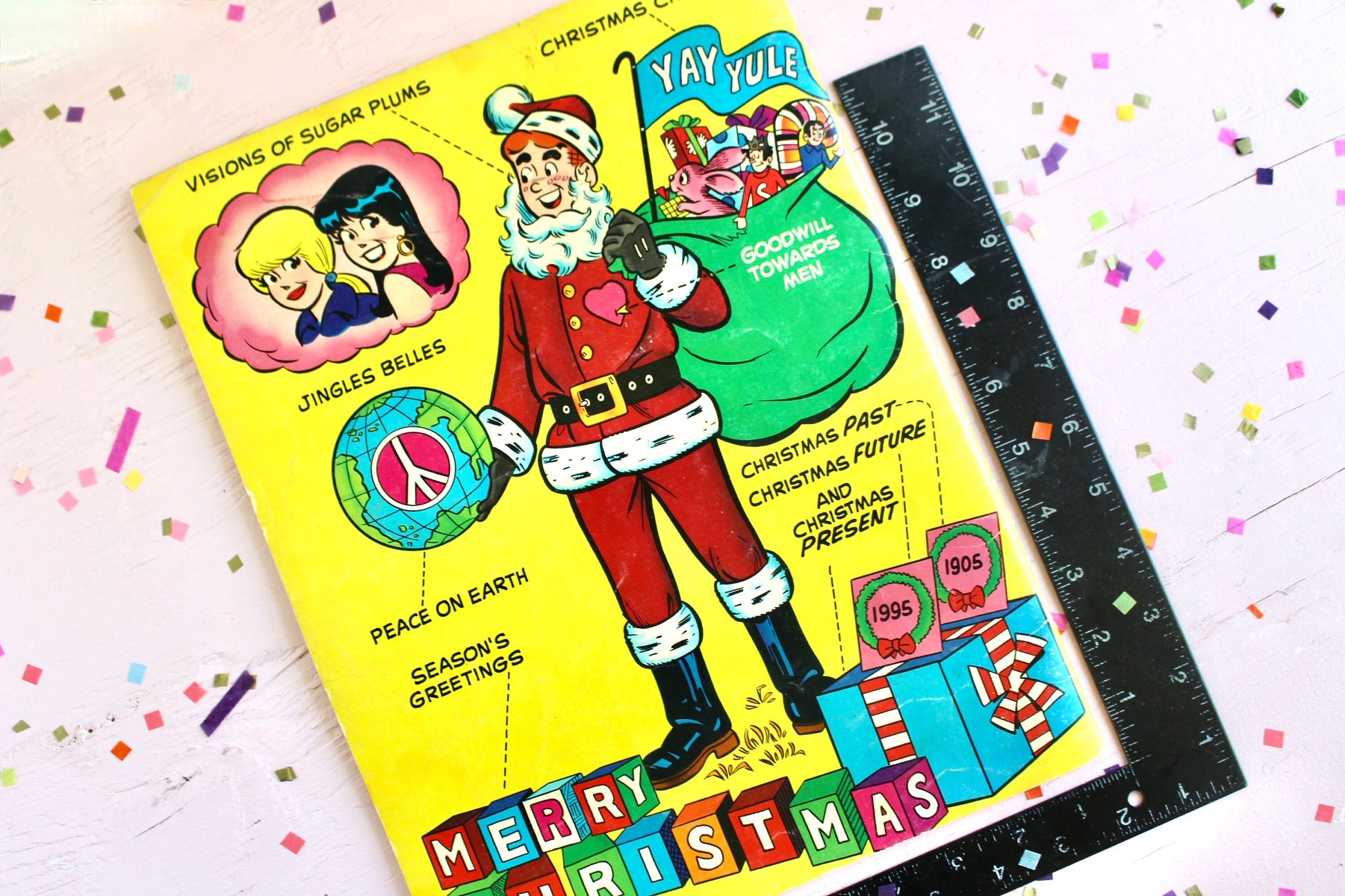 Christmas and Archie Special Edition Comic Book, Jumbo Sized Archie Holiday Comic, 1975 Vintage Archie Christmas Book