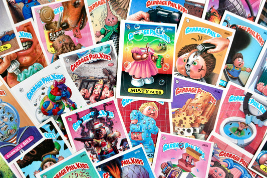 Garbage Pail Kid Cards Set of 3, Vintage 1980s GPK Collectible Cards, Retro Halloween Paper Ephemera, Scrapbook Junk Journal Craft Supplies