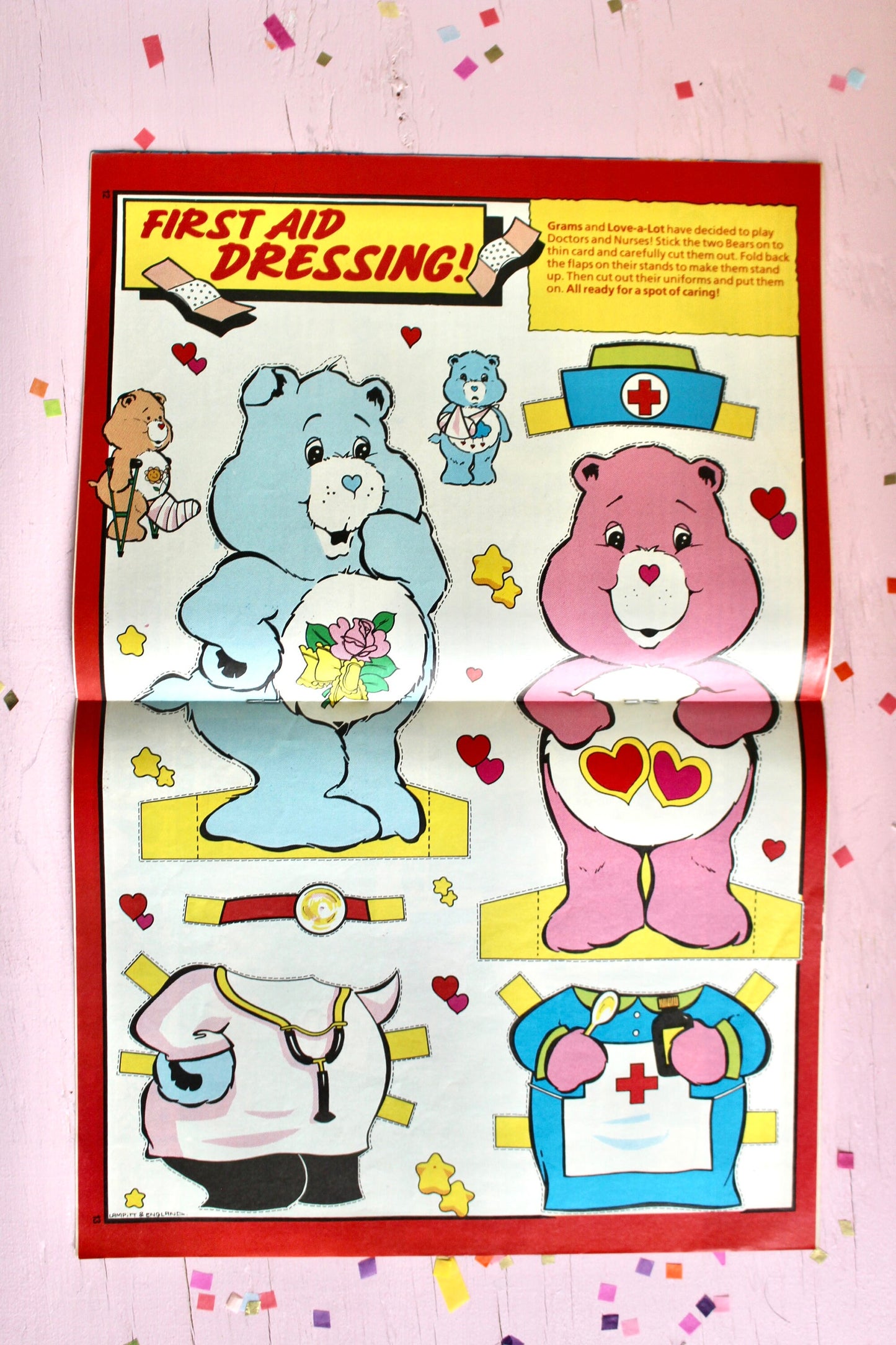 UK Care Bear Comic Book, 80s Vintage Care Bear Magazine, Fall 1986 Marvel Care Bear Comic