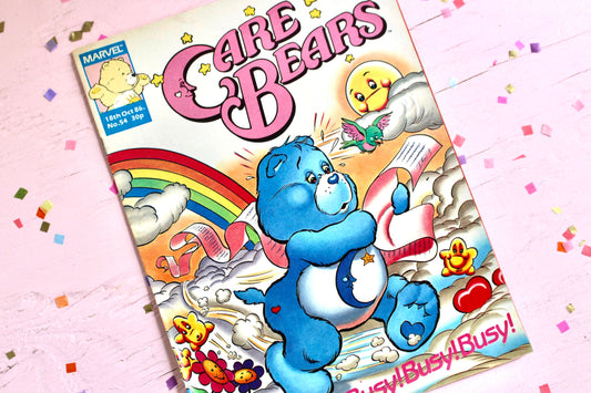 UK Care Bear Comic Book, 80s Vintage Care Bear Magazine, Marvel Bedtime Care Bear Comic