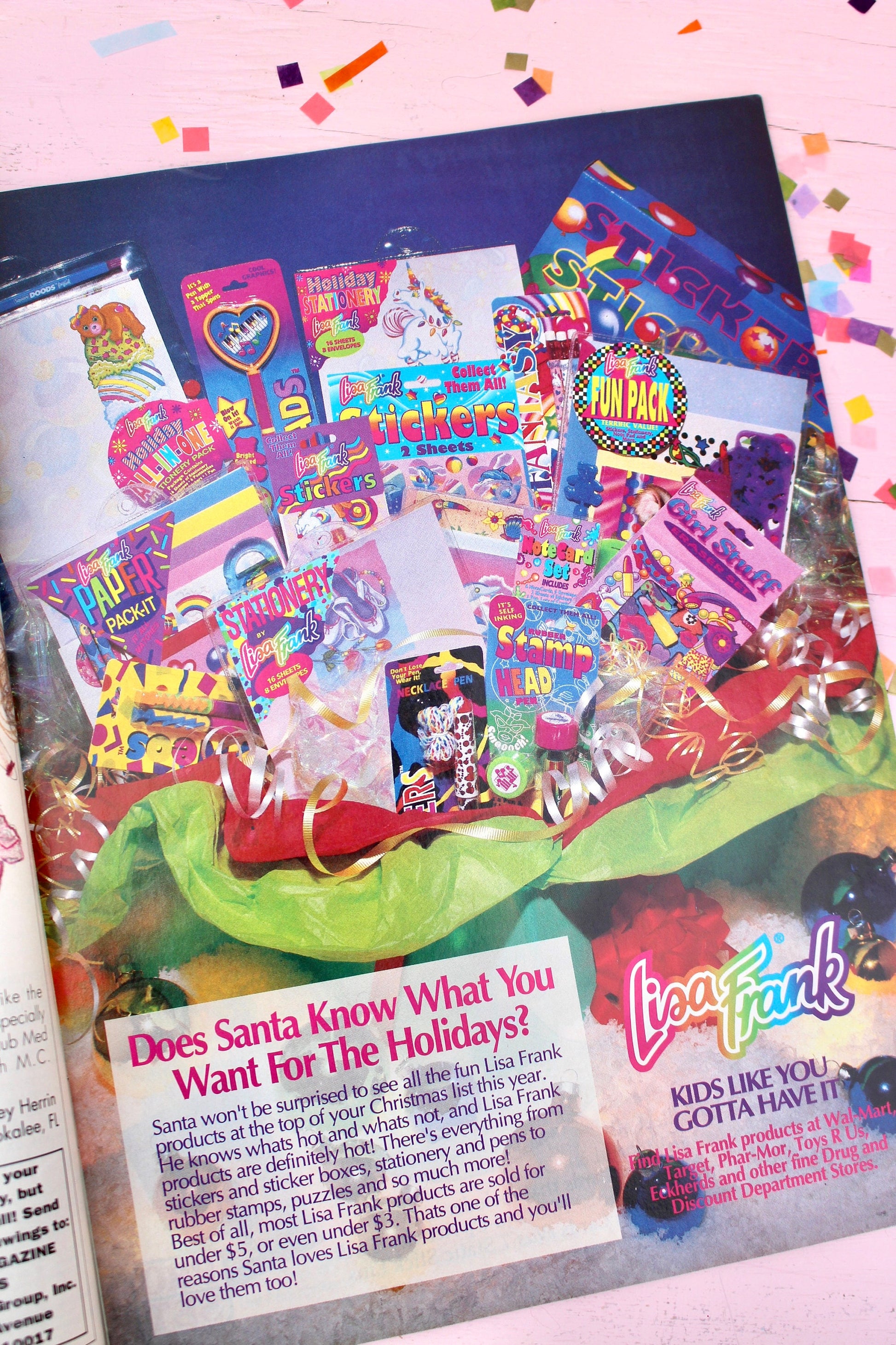 Happy Holidays Barbie Magazine for Kids Winter 1992, Vintage 90s Holiday Barbie Comic, Lisa Frank Little Mermaid Minnie Mouse Toy Ads