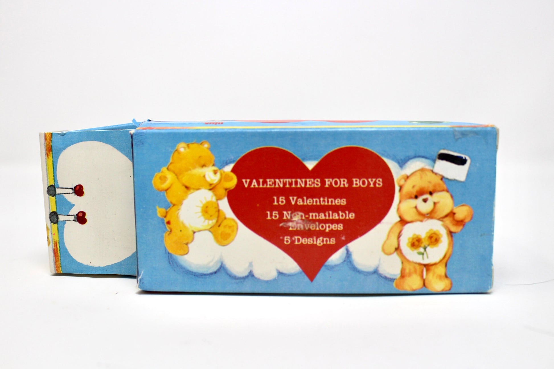 RARE Care Bear Valentine Box for Boys, Vintage 80s Care Bear Valentine Bus Box, HTF Care Bear Collectible