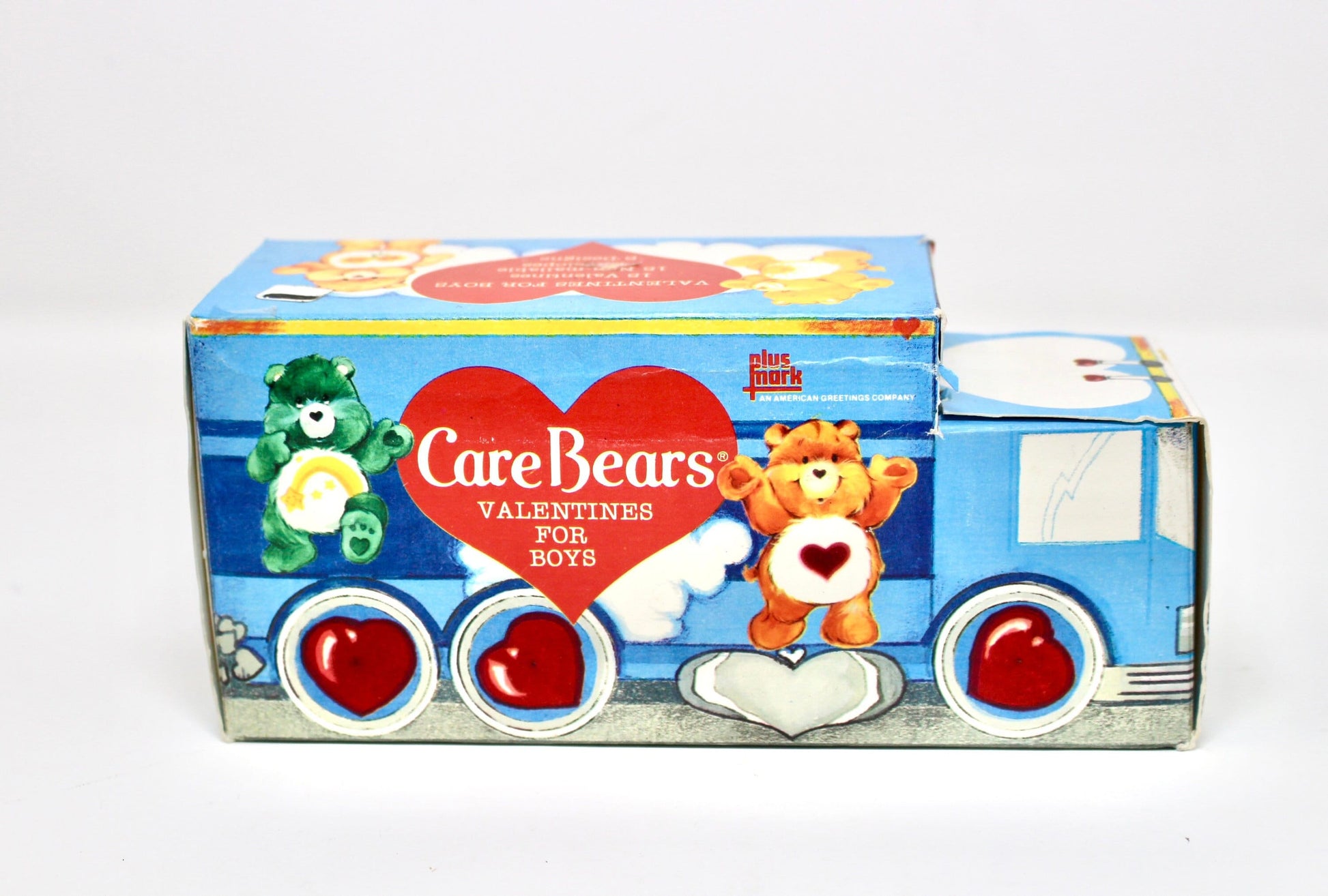 RARE Care Bear Valentine Box for Boys, Vintage 80s Care Bear Valentine Bus Box, HTF Care Bear Collectible