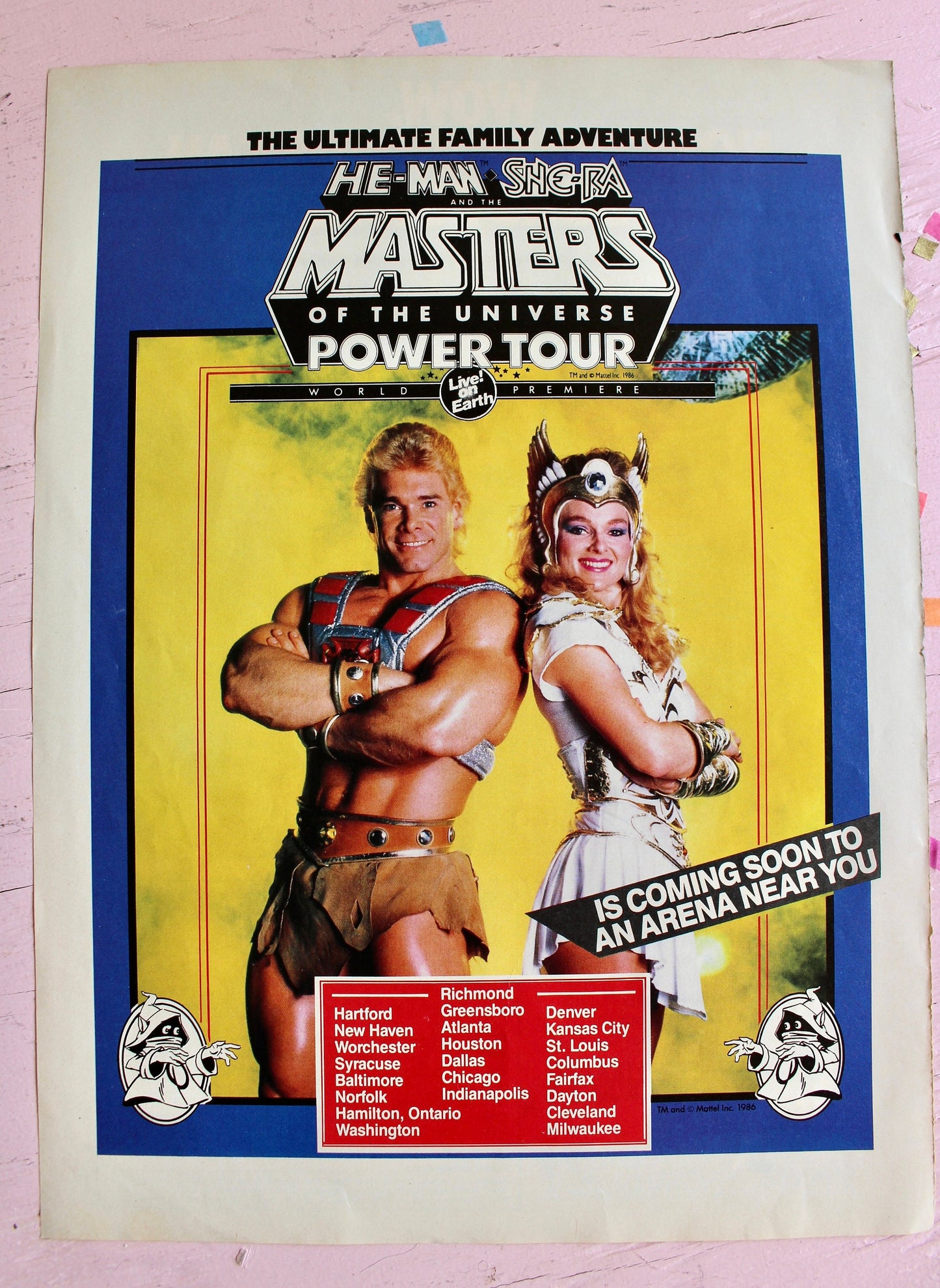 Vintage 80s HeMan Masters of the Universe Comic Book Ads, Set of 2, Collectible MOTU Paper Art, 80s Toys Comic Book Ads, 80s Nostalgia Gift