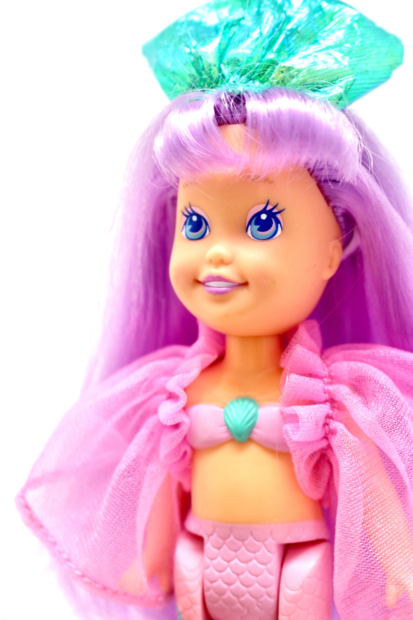 My Pretty Mermaid Rainbow Beauty Doll, Playskool 1990s Rainbow Mermaid Dolls, Vintage Mermaid Bathtub Toy, Purple Hair Fin and Accessories