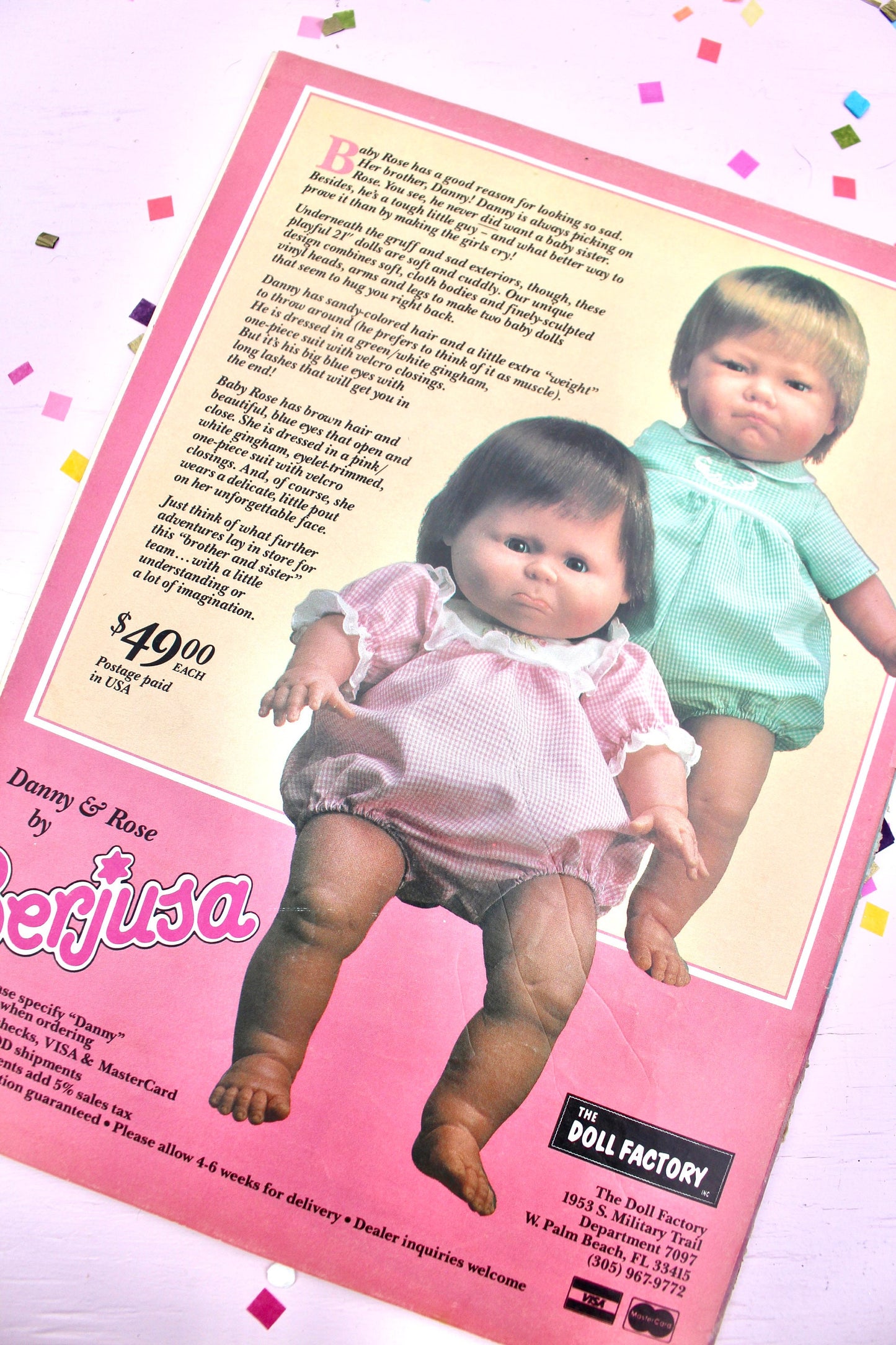 Vintage Superstar Barbie Doll World Magazine, 1990s Collectible Doll Catalogue Ads Articles, Barbie Doll Collector Paper Book