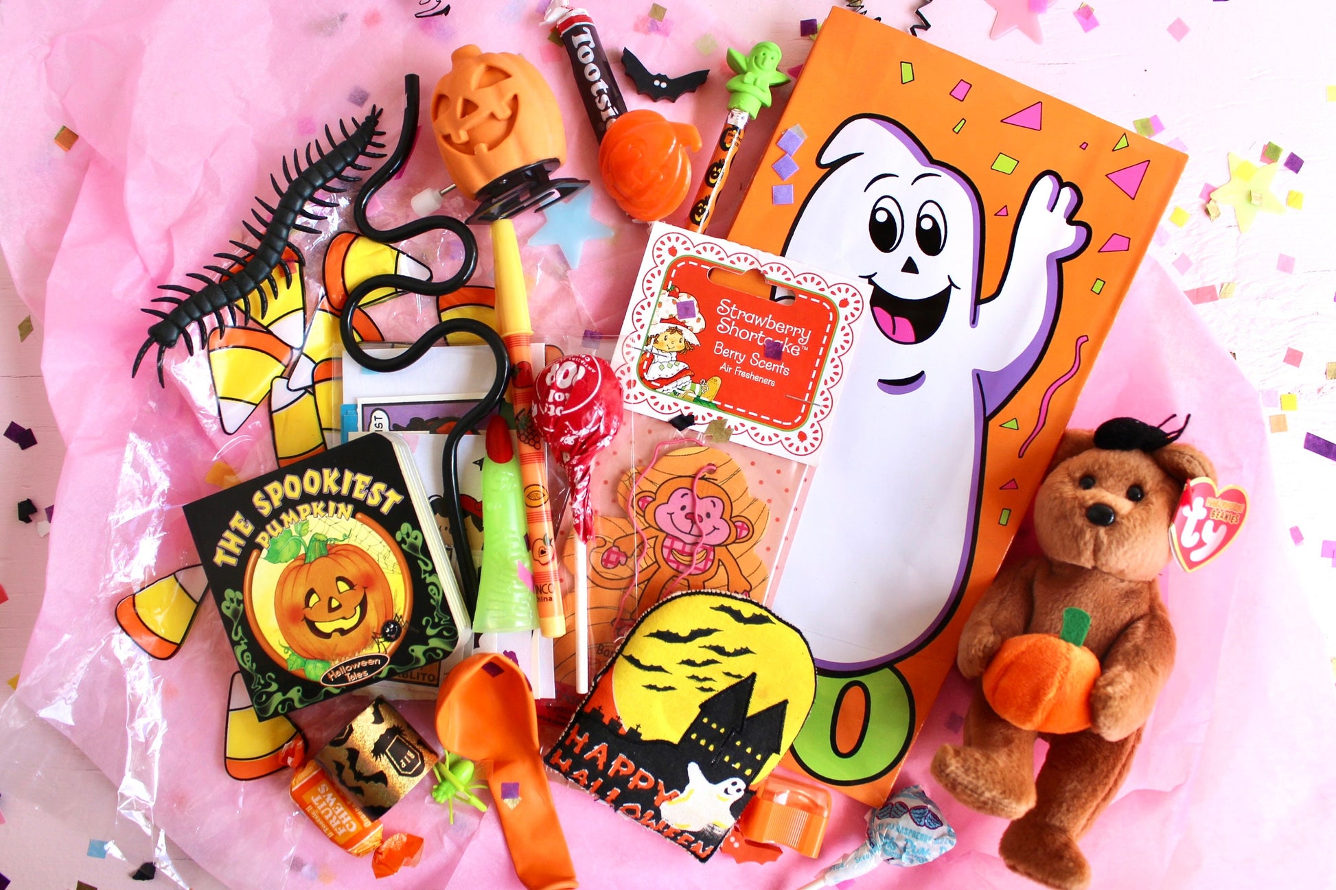 Vintage Goosebumps Halloween Goodie Bag, 90s Beanie Baby Mystery Gift Bag, 80s Kid Nostalgia Halloween Gift, Retro Kids Trick or Treat Gift