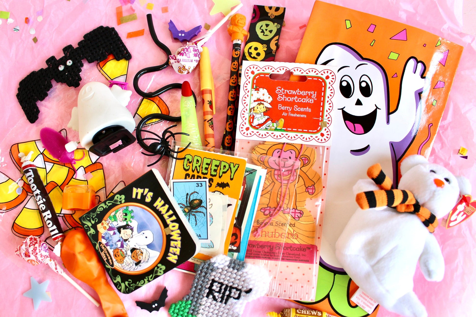 Vintage Goosebumps Halloween Goodie Bag, 90s Beanie Baby Mystery Gift Bag, 80s Kid Nostalgia Halloween Gift, Retro Kids Trick or Treat Gift