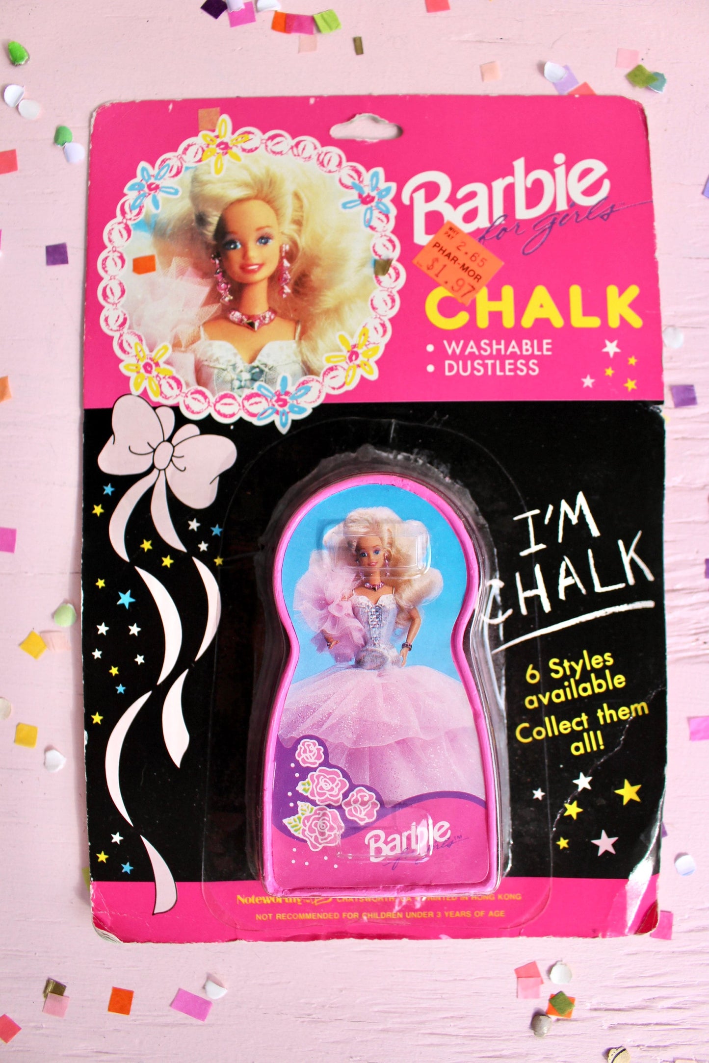 Vintage 1990s Barbie Chalk, Choose Your Own, Ballerina Barbie, Lights N Lace Barbie, Sparkle Eyes Barbie, All American Barbie, Barbie Merch