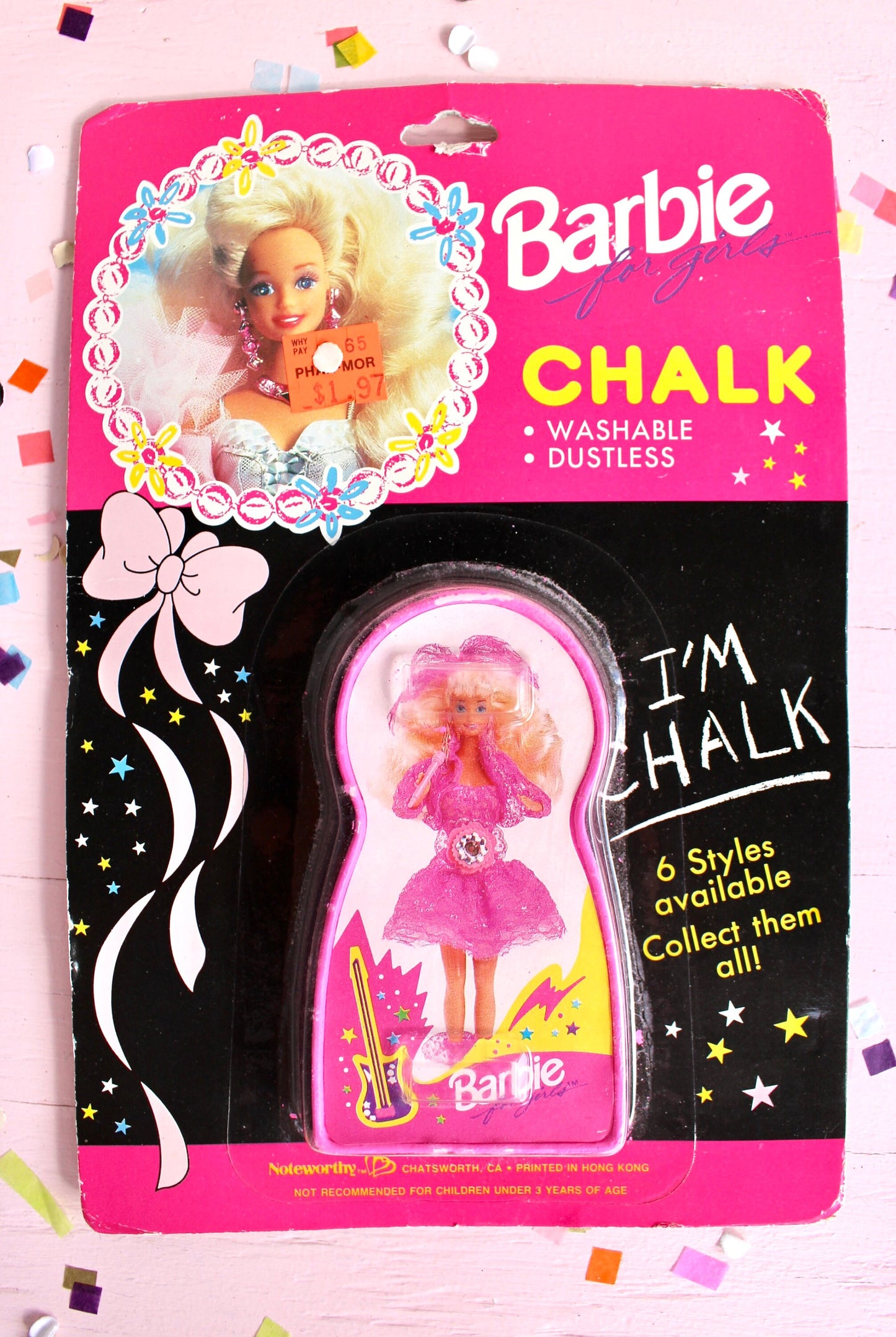 Vintage 1990s Barbie Chalk, Choose Your Own, Ballerina Barbie, Lights N Lace Barbie, Sparkle Eyes Barbie, All American Barbie, Barbie Merch