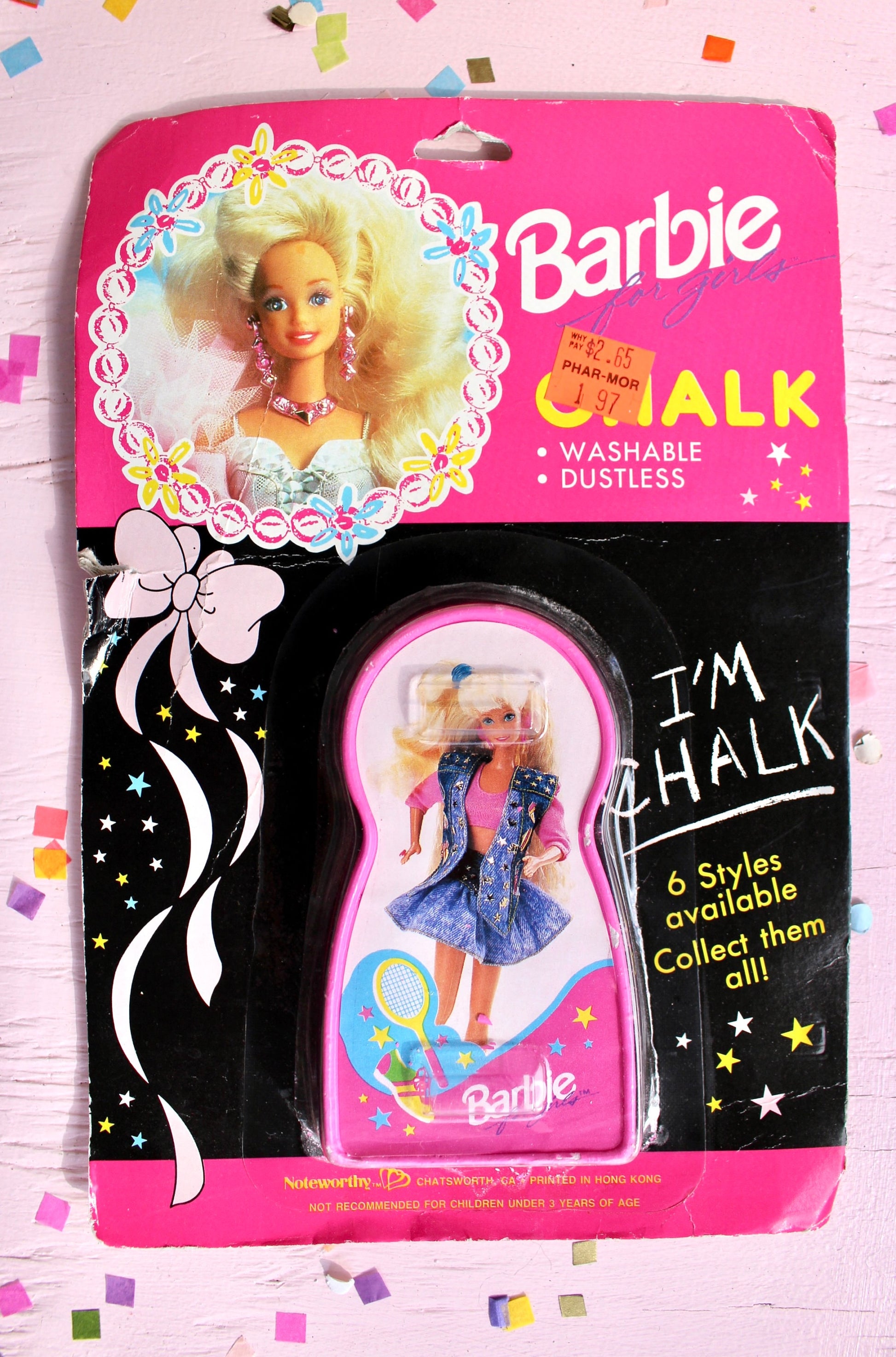 Vintage 1990s Barbie Chalk, Choose Your Own, Ballerina Barbie, Lights N Lace Barbie, Sparkle Eyes Barbie, All American Barbie, Barbie Merch