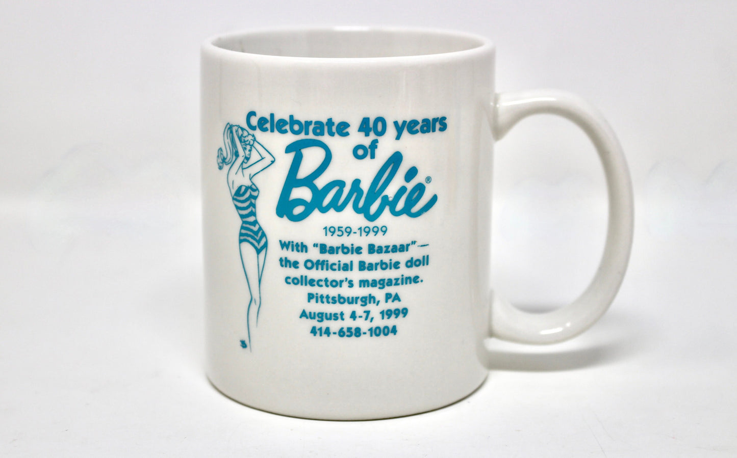 Retro Barbie Ceramic Mug, Barbie Mother's Day Mug, Mod Barbie Cup, Barbie Coffee Lover Gift, Retro Mug for Mom, Barbie Mothers Day Gift