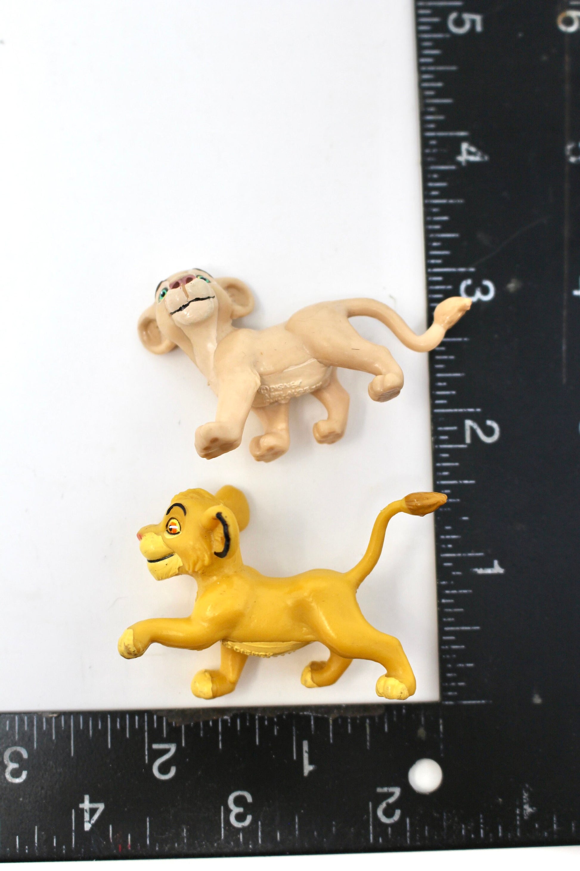 Lion King Small Miniature Toy Figures, Lot of 6, Vintage 1990s Disney Lion King Jungle Toys, Plastic PVC Lion King Miniatures