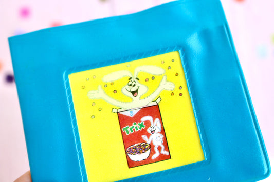 Vintage Trix Cereal Holographic Toy Wallet, Vintage 1980s Kids Cereal Box Toys, Vintage 80s Trix Rabbit, Vintage General Mills Cereal Toys