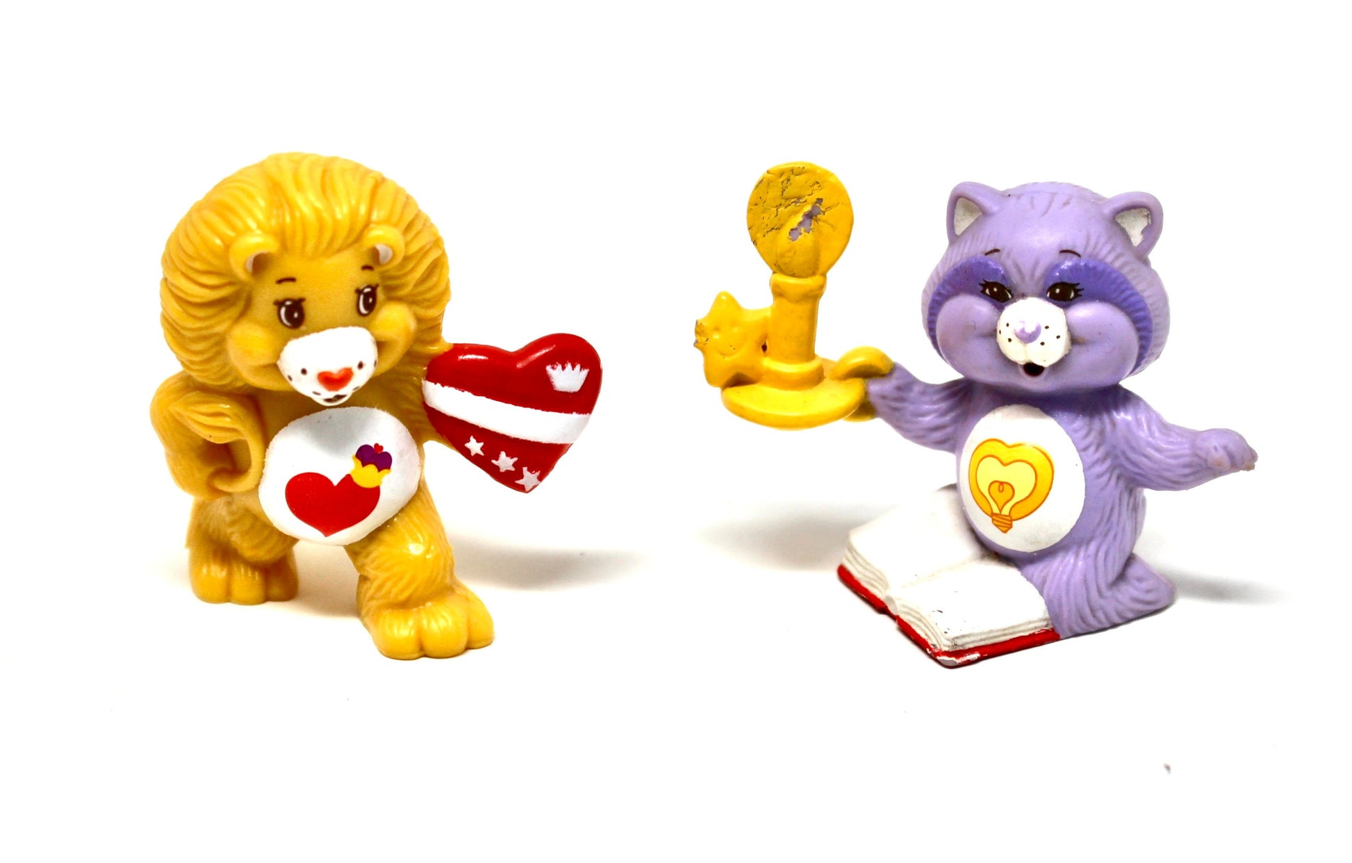 80s Care Bear Cousins Mini Poseable PVC Figures, Choose Your Own, 1980s Care Bear Figure, Braveheart Lion Figure, Brightheart Raccoon Toy