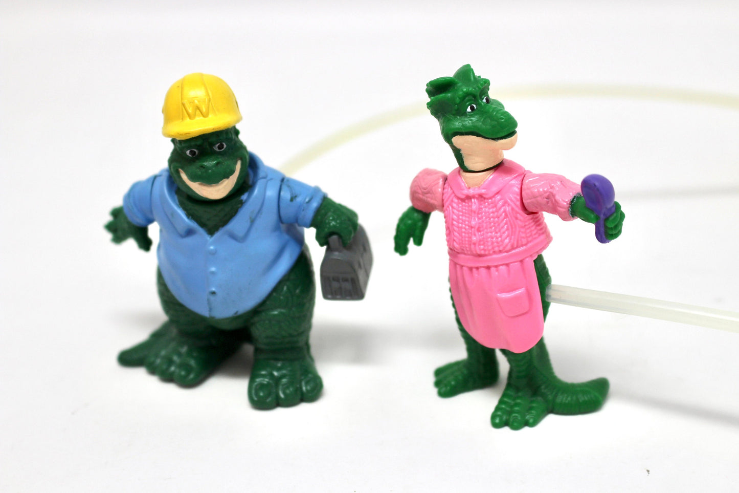 Vintage Dinosaurs TV Show Toy Figures, Sinclair Family McDonald's 1992 Dinosaur Happy Meal Toys, Retro 80s 90s McDonalds Toy Figures