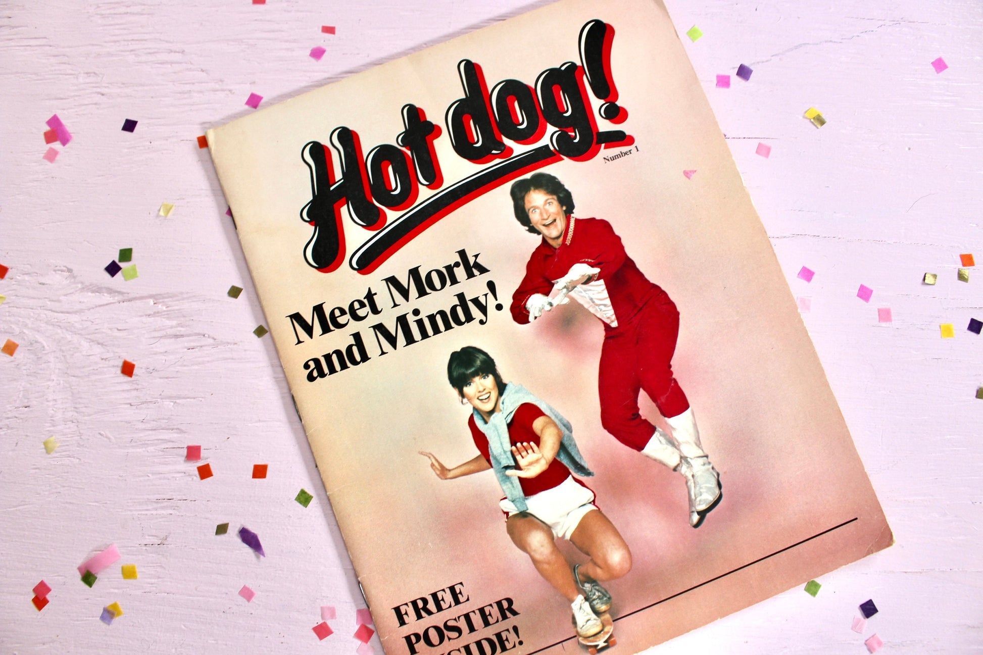 Mork Mindy Hot Dog Magazine, Vintage Toys Doll Book, Vintage Hot Dog Magazine, 80s Kids Activity Book, 70s 80s 90s Y2K Millenial Collectible