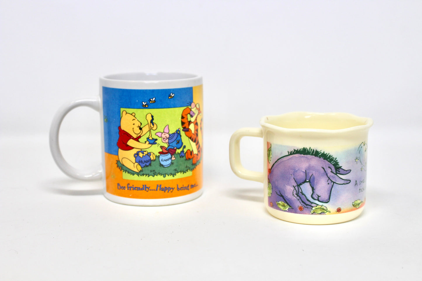 Vintage Disney Winnie the Pooh Lot, Pooh Aladdin Lunch Box, Pooh Toy Figures, Vintage Disney Pooh Mugs, Eyore Plush Toy