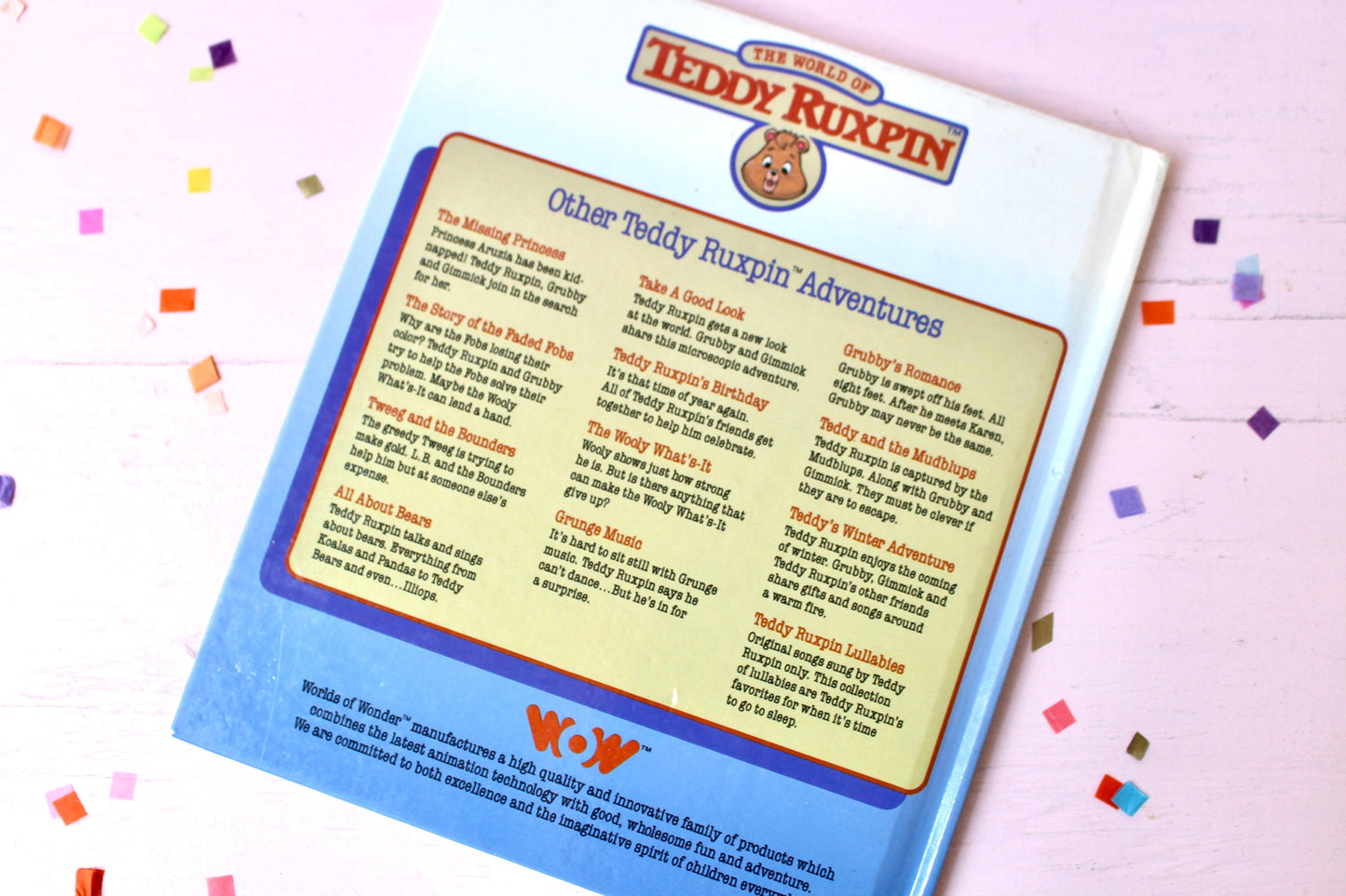 Teddy Ruxpin's Birthday Hardcover Book, 80s Kids Childrens Books, Vintage Birthday Book, Retro Kids Birthday Gift, Teddy Ruxpin Toy Book