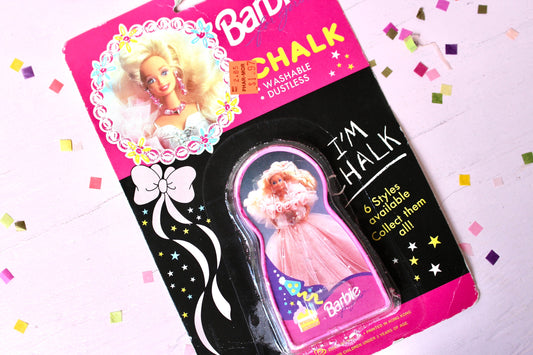 Birthday Barbie Chalk, Barbie Lover Gift, Vintage 1990s Barbie Merchandise, Retro Barbie Collector Birthday Gift, Barbie Birthday Gift