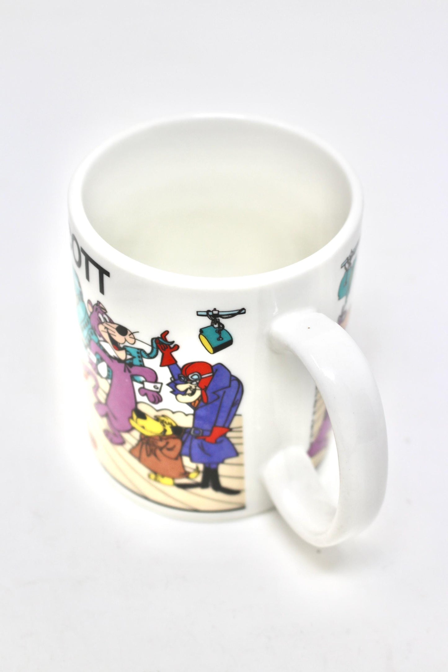 Vintage Hanna Barbera Kings Island Mug, Yogi Bear Hucklyberry Hound Scooby Doo Fred Flintstone, Cartoon Lover Gift, Retro 1980s Coffee Cup