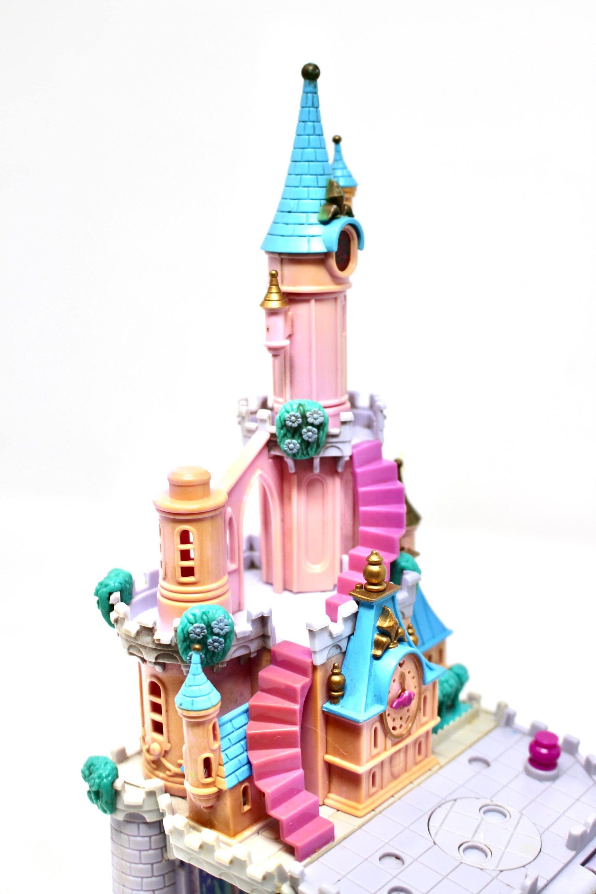 Cinderella Enchanted Castle Bluebird Polly Pocket Compact, 1990s Cinderella Miniature Polly Toys, Vintage Cinderella Collectible Toy