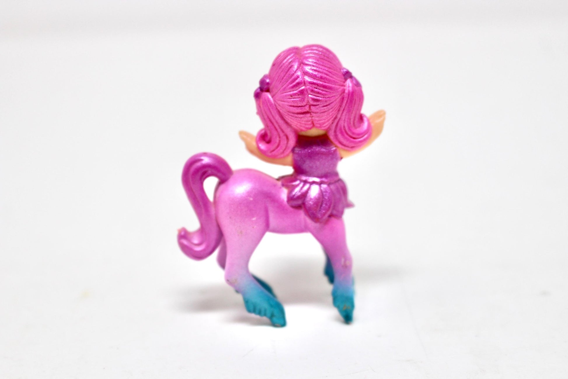 Vintage Sea Wees Baby Dapple Centaur Miniature Toy, 1986 See Wees Pink Horse Pegasus Vinyl Figure, Retro 80s Kids Toy Christmas Gift