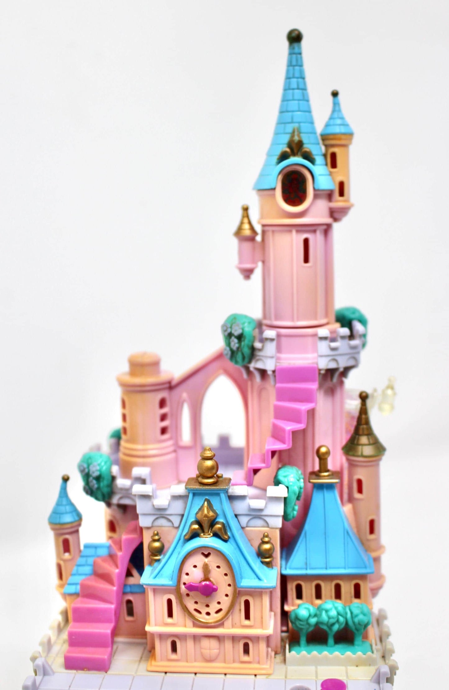 Cinderella Enchanted Castle Bluebird Polly Pocket Compact, 1990s Cinderella Miniature Polly Toys, Vintage Cinderella Collectible Toy