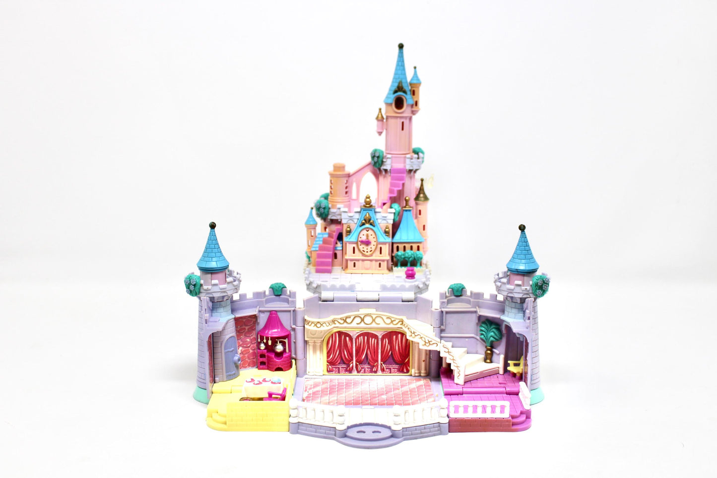 Cinderella Enchanted Castle Bluebird Polly Pocket Compact, 1990s Cinderella Miniature Polly Toys, Vintage Cinderella Collectible Toy