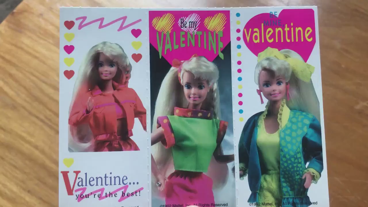 Vintage 90s Barbie Valentine Card Stickers from Mello Smello for  Crafts, Gifts, and Happy Mail