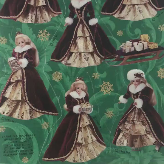 90s Holiday Barbie Stickers, Vintage Barbie Stationary, Scrapbook Craft Junk Journal Supplies