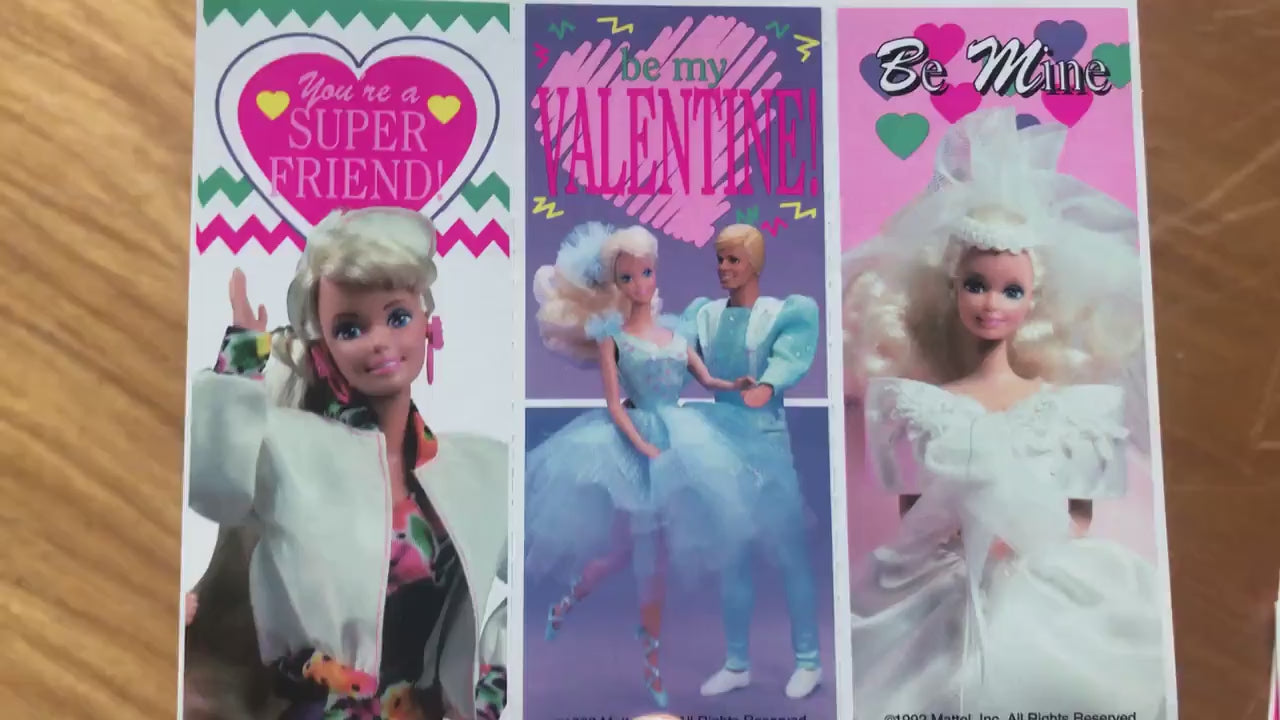 Vintage 90s Barbie Valentine Card Stickers from Mello Smello for  Crafts, Gifts, and Happy Mail