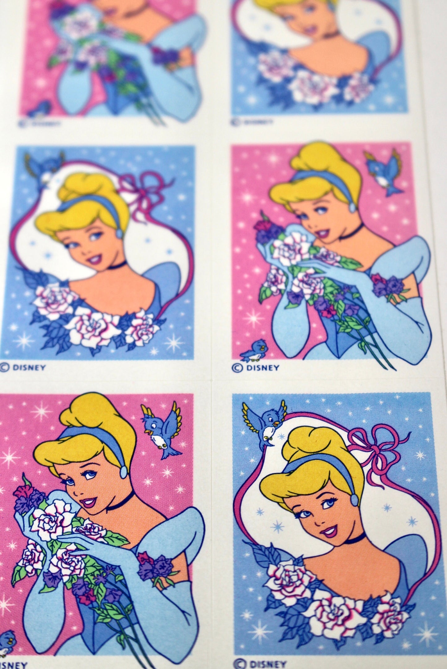 Disney Cinderella Princess Stickers for Scrapbooking, Collecting, and Happy Mail