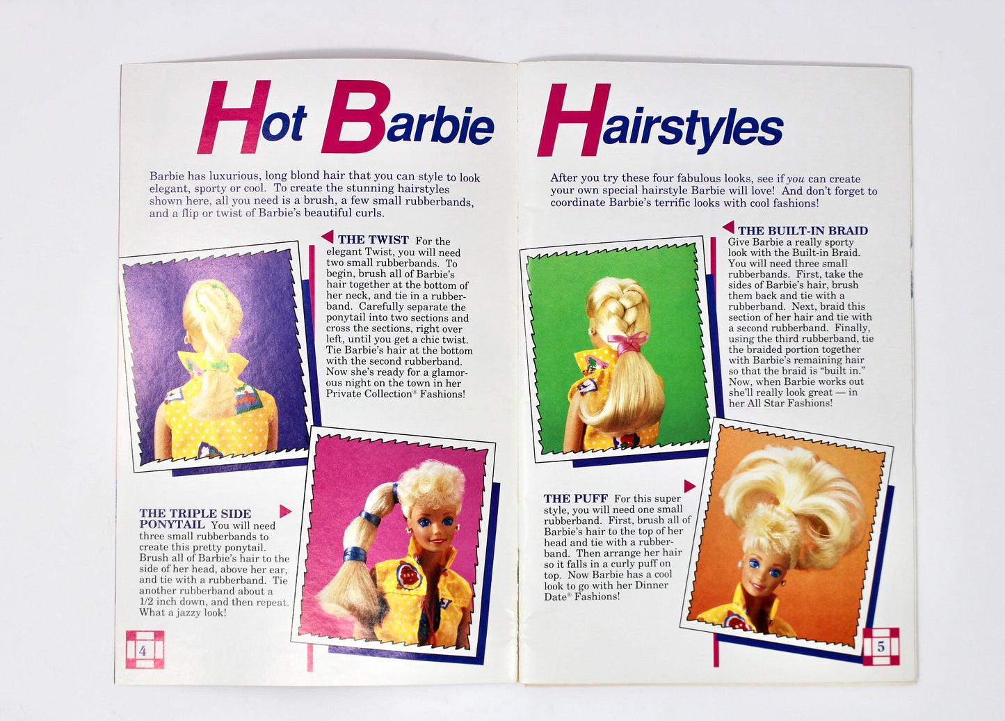 Barbie Fashion Fun Guide Booklet, Vintage 80s Barbie Fan Club Book, 80s Barbie Doll Collector Book