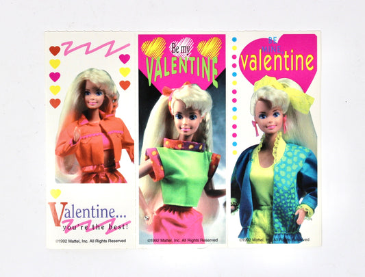 Vintage 90s Barbie Valentine Card Stickers from Mello Smello for Crafts, Gifts, and Happy Mail