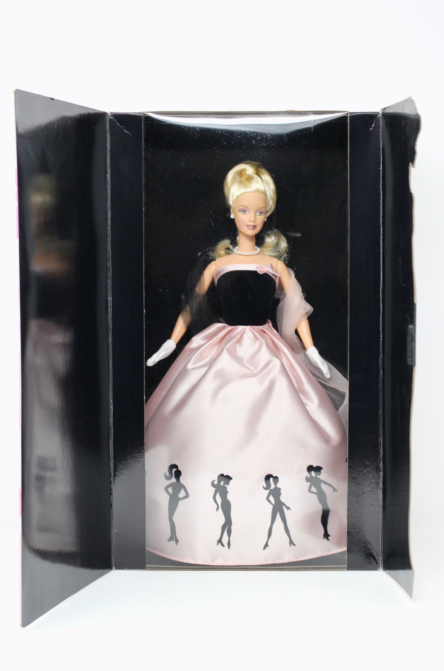 Vintage 2000 Timeless Silhouette Barbie with Pink and Black Gown