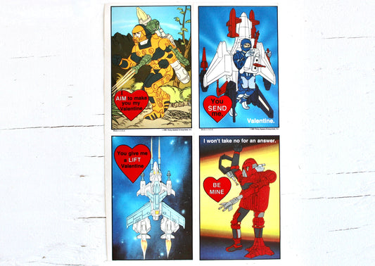 Rare Centurion Valentine Cards with Envelopes Set of 4, Vintage 80s Centurion Cards for Crafts Happy Mail Junk Journals