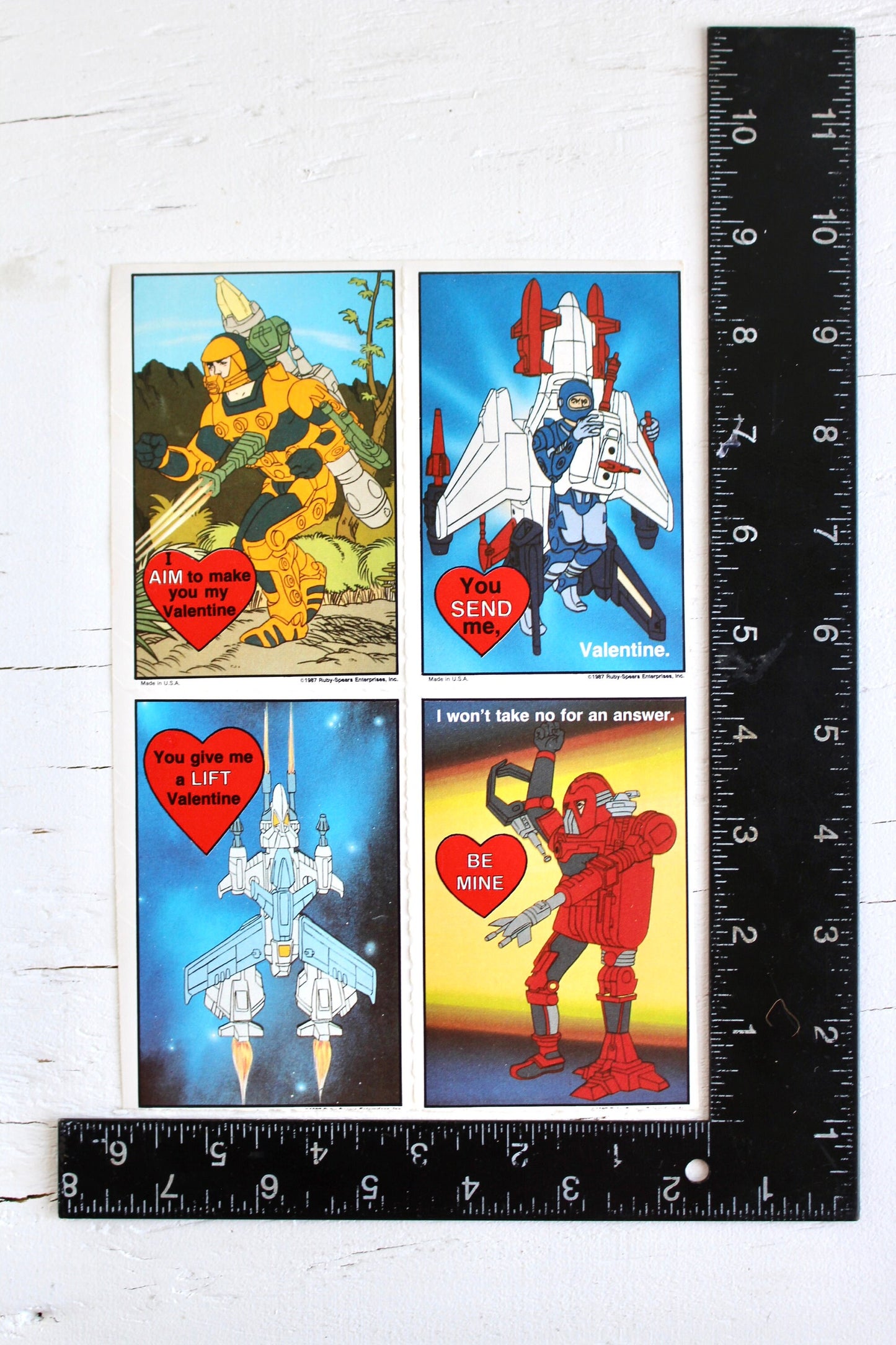 Rare Centurion Valentine Cards with Envelopes Set of 4, Vintage 80s Centurion Cards for Crafts Happy Mail Junk Journals