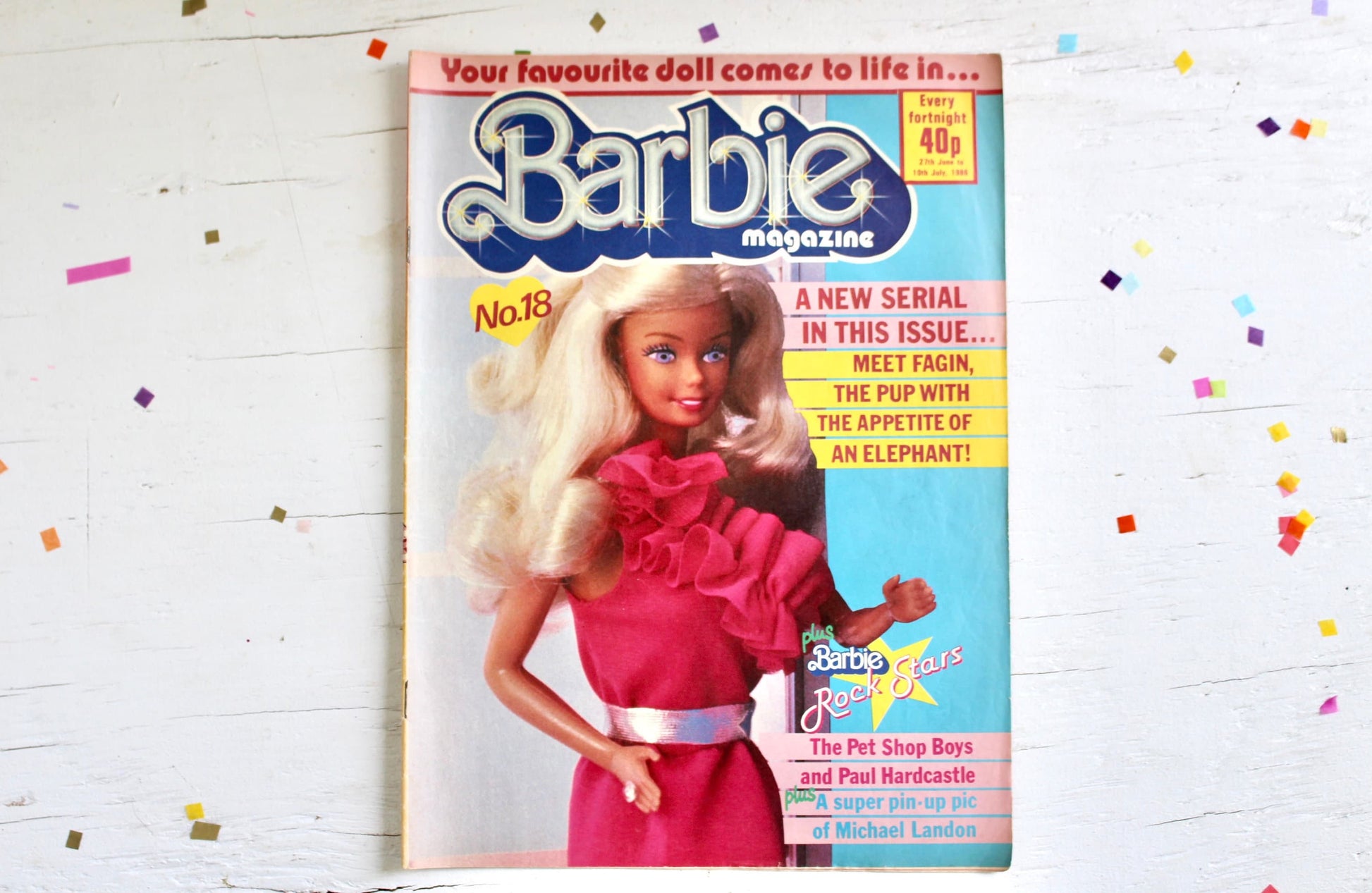 UK Barbie Magazine for Kids Issue 18, Vintage 80s Barbie Friends Club Comic Book, Barbie Fan Club Book